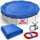 thumbnail image 1 of Cubierta para piscina Shop Square 24 ft (7,3 m) resistente a UV, azul, 1 of 8