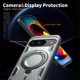 thumbnail image 4 of Para Google Pixel 9 / Pixel 9 Pro Funda con Soporte de Anillo en O Magnético Invisible, Funda de Teléfono a Prueba de Golpes, Gris, 4 of 5
