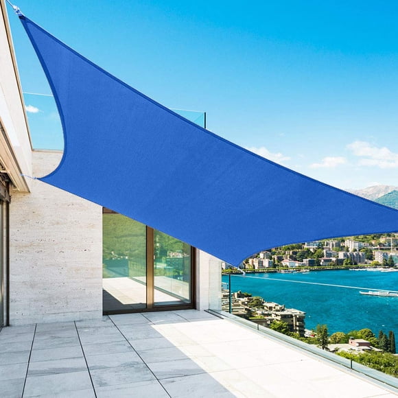 Toldo vela de sombra Shade&Beyond 305 x 396 cm, 185 g/m², azul