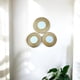 thumbnail image 2 of Set de 3 Espejos Decorativos de Pared Dorados Diseño Sol, 2 of 3