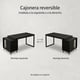 thumbnail image 4 of Homer Design Escritorio Moderno Con Cajoneras 120x60x75cm Para Oficina Color Negro, 4 of 8