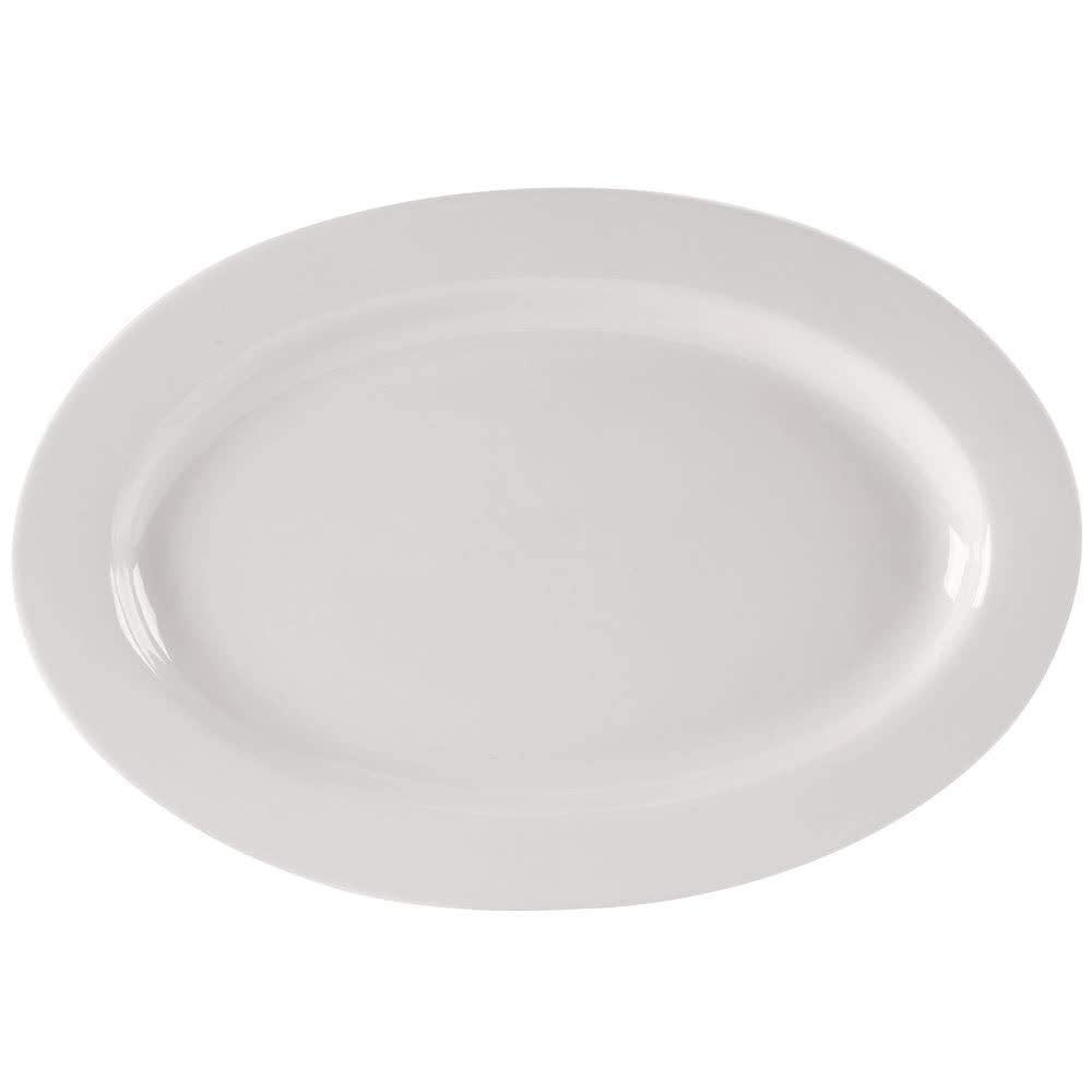 Bandeja Yanco Re-14 Recovery Ovalada De 32 Cm, Color Blanco Americano