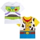 thumbnail image 3 of Pack de 2 camisas Disney Toy Story Boys Buzz Woody Rex 2T-7 talla 4T, 3 of 7
