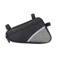 Ioensy - Bolsa Para Cuadro De Bicicleta, Accesorios Impermeables, Bolsa Para Sillín Para Tarjetas, Herramientas De Reparación, Llaves, Gris