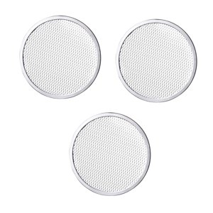 Magideal - 3 Pantallas Para Hornear Pizza De 12 Pulgadas, Suministros Para Sartenes, Bandejas De Malla Para Hornear Pizza, Bandejas Para Pizza Para El Hogar,