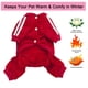 thumbnail image 3 of Ropa para perros, suéter, mono de cuatro patas, sudadera, sudadera con capucha (rojo), 3 of 6