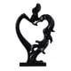 thumbnail image 1 of Figura De Pareja Besándose Estilo Nórdico Negro, 1 of 3