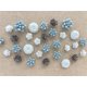 thumbnail image 1 of Chinchetas Temoyj Pack de 24 (1,6‑2,5 cm) Decorativas con Flor, 1 of 4
