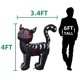 thumbnail image 3 of Gato negro inflable VENLOIS para Halloween de 1,2 m con luces LED, 3 of 8