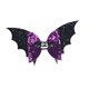 thumbnail image 1 of Horquilla Para El Pelo Con Forma De Murciélago Y Lazo Para Halloween, Pasador Para El Pelo Con Alas De Murciélago Para Festivales, Viajes Diarios, Color Negro Y Morado, 1 of 5