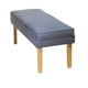 thumbnail image 3 of Banqueta Style Gris Felpa Máxima Design, 3 of 3