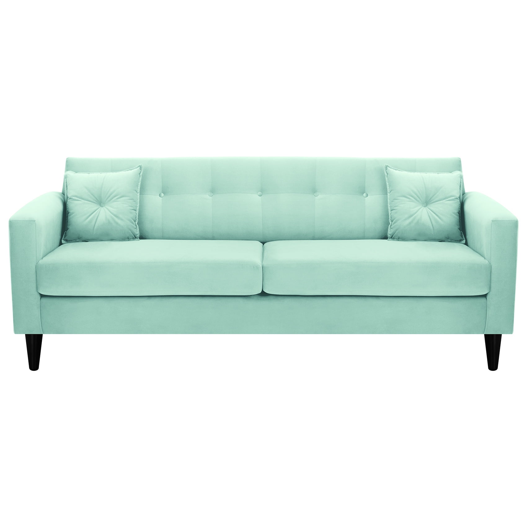 Bodevir - Sofa New Retro 3cg Felpa 00 Verde Agua