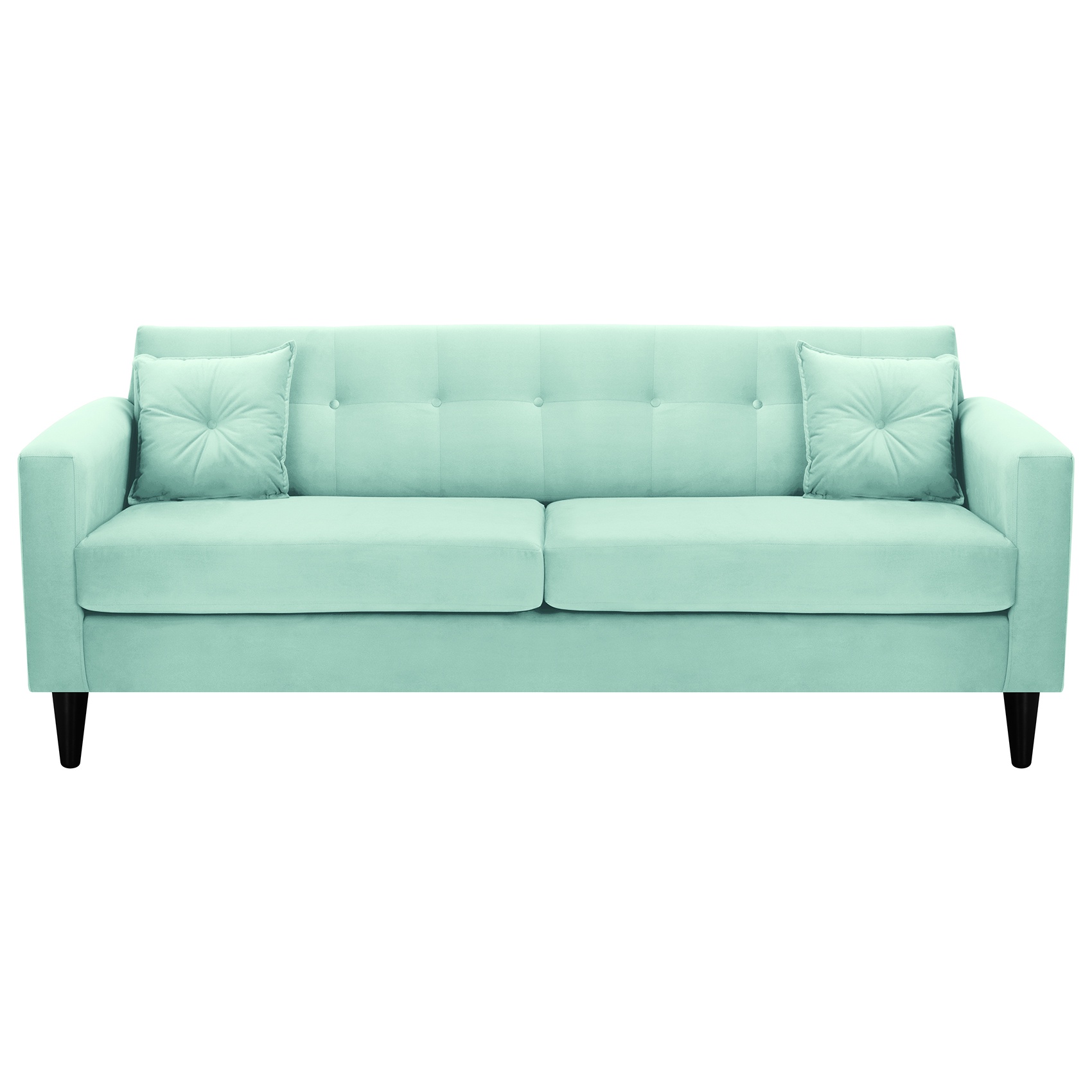 Bodevir - Sofa New Retro 3Cg Felpa 00 Verde Agua