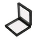 thumbnail image 2 of Vitrina De Marco Flotante 3D, Pendientes Elegantes, Película De PE, Vitrina De Joyería, Color Negro, 7cm X 7cm X 2cm, 2 of 3