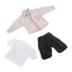 thumbnail image 3 of Conjunto De Pantalones Y Camiseta A Escala 1/12 Para Muñecas De 6 Pulgadas, Modelo De Figuras De Acción Masculinas, Gris Claro, 3 of 3