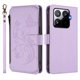 thumbnail image 2 of Funda Cartera Mariposa para [Xiaomi 15T Pro] con Soporte y Cremallera Morado claro, 2 of 6