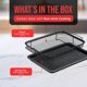 thumbnail image 2 of Juego de 2 piezas Crisper Tray Bakken Swiss con revestimiento de mármol gris, 2 of 7