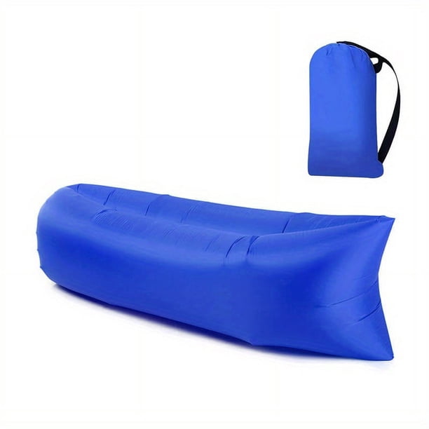 Inflatable Lounger Air Sofa Hammock - Portable, Waterproof And Leakproof Design - Great For Backyard Lakeside Beach Travel Camping Picnic And Music Festival Camping Bed
