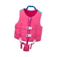 Ioensy - Chaleco Salvavidas Para Niños, Ideal Para Surfear, Kayak Y Pescar, Talla S, Color Rosa