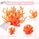 thumbnail image 4 of Decoración de Coral para Acuario Uxcell, Decoraciones para Peceras, Adornos de Coral para Peceras, 5.9x2.2x4.7 Pulgadas, (Naranja Amarillo, 1 Pza), Destinado para Decoración de Paisajismo de Acuarios, 4 of 6