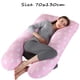 thumbnail image 5 of Almohada para embarazadas, almohada en forma de U desmontable y lavable, cojín grande, almohada de cintura, 5 of 5