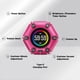 thumbnail image 4 of Temporizador Pomodoro Printers Jack Cubo de Productividad Rosa Fucsia, 4 of 8
