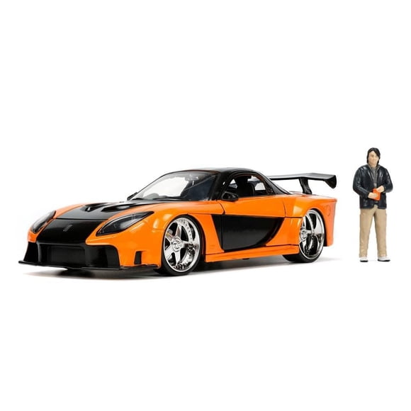 Carro de juguete Jada Toys Fast & Furious 1:24 Mazda RX-7 1995 con Han