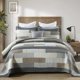 thumbnail image 1 of Juego de colcha DUOHONG King 249x269 cm 3 piezas Gris/Beige, 1 of 6