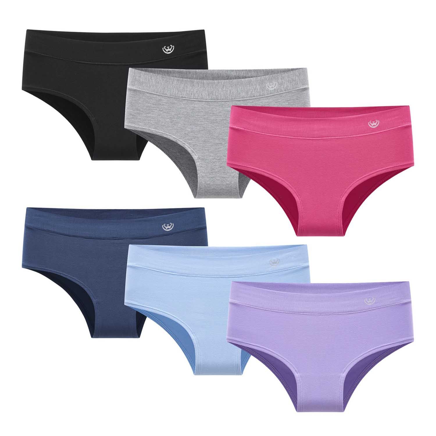 Giovacchino - Pack De 6 Calzones Bikini Algodón Mujer
