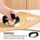 thumbnail image 2 of Exprimidor de ajo Kebley de acero inoxidable con pelador y raspador, 2 of 7