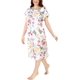thumbnail image 1 of Bata de hospital Utopia Care para mujer, suave y cómoda, con estampado floral, talla S, 1 of 7
