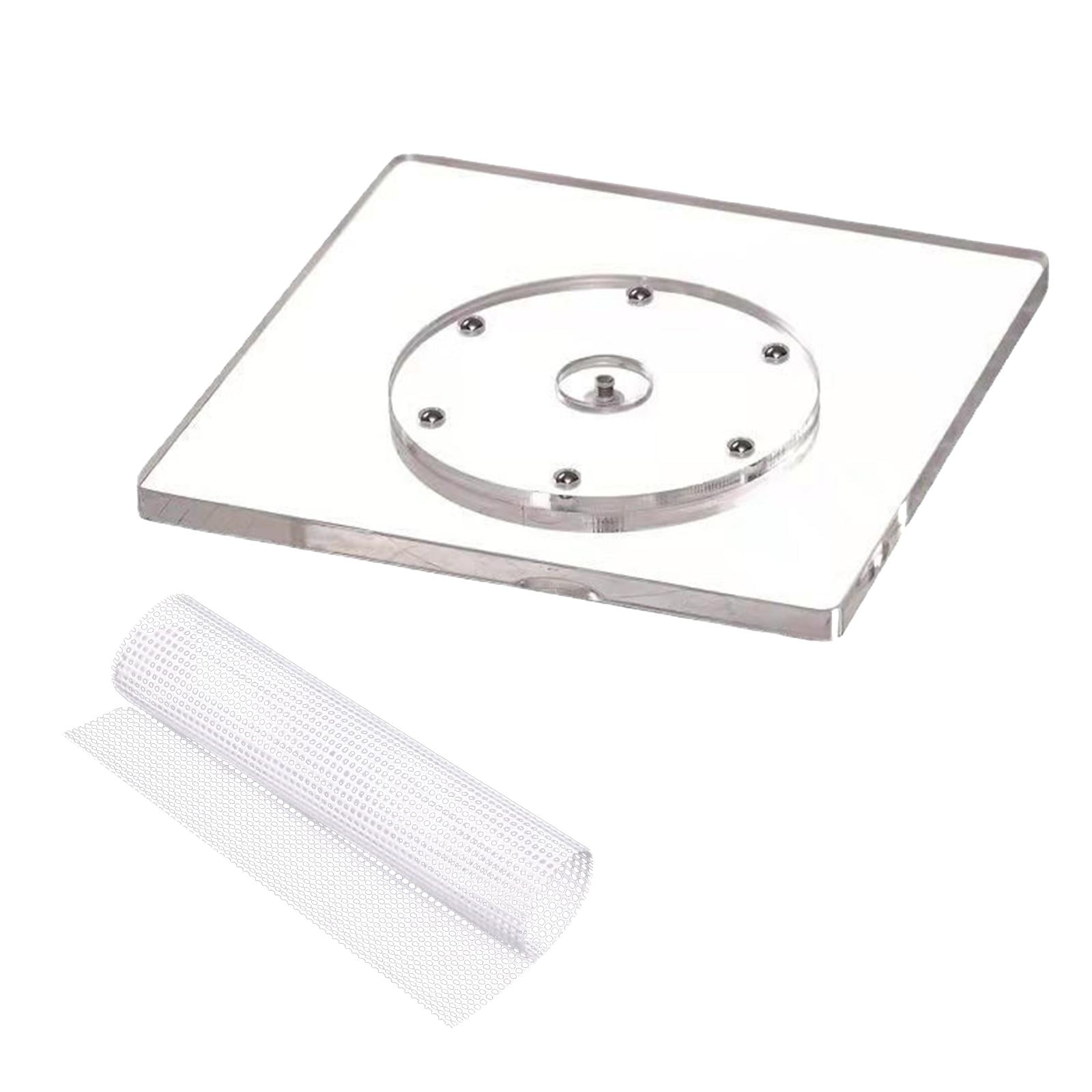 Magideal - Cookie Turntable Base Giratorio Para Decoración De Galletas Acrílico Transparente Herramientas De Repostería Soporte De Pasteles Adecuado Para