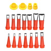 Magideal - Herramientas De Calafateo De Silicona (Cabeza De Material Acero Inoxidable), Herramienta De Acabado De Sellador, Raspador De Lechada, Reutilización De Grandes