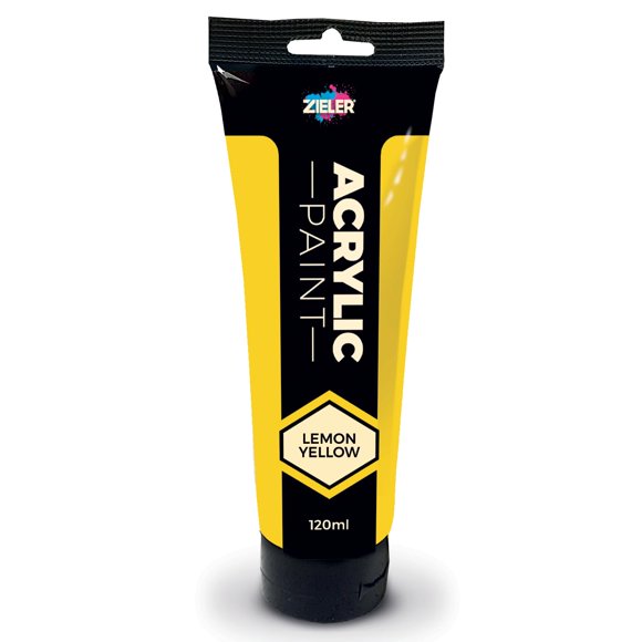 Pintura Acrílica Zieler 120 ml Amarillo Limón