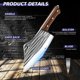 thumbnail image 3 of Juego de cuchillos Dfito de 14 piezas con mango de madera y bolsa enrollable – regalo, 3 of 9
