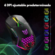 thumbnail image 3 of Mouse Raton Con Cable Gamer Negro Luz Led Multicolor Rgb, 3 of 6