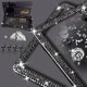 thumbnail image 3 of Marco para Placa de Matrícula WEDAMER Negro con Strass – Pack de 2, 3 of 9