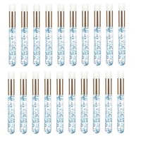 Ioensy - 20 Cepillos Para Champú De Pestañas, Limpiador Cosmético De Pestañas, Herramienta Para Quitar La Cáscara, Azul