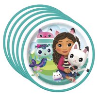 Genérico - Platos De Fiesta Unique Gabby, Papel De Postre, 18 Cm, Para 24 Personas