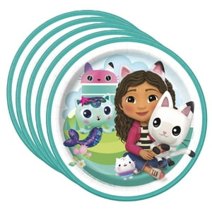 Genérico - Platos De Fiesta Unique Gabby, Papel De Postre, 18 Cm, Para 24 Personas