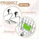 thumbnail image 3 of Mini Carrito de Compras, Carrito de Compras en Miniatura, Carrito de Supermercado Pequeño con Ruedas para Juego de Imitación Almacenamiento de Muñecas Juguete Tienda Casa de Muñecas Regalo, Verde, 3 of 6