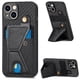 thumbnail image 1 of Funda Resistente para iPhone 13 con Tarjetero y Soporte, Diseño Magnético Negro, 1 of 5
