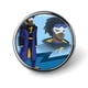 thumbnail image 1 of Insignia Metálica Desmarcar Static Shock 2.8 cm, 1 of 6