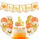 thumbnail image 1 of Set de decoración DOMOO OF DREAMS con forma de calabaza para 1/2 fiesta de cumpleaños, 1 of 5