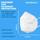 thumbnail image 3 of Mascarilla Respiratoria Lamdown KN95 Paquete de 50 Unidades 5 Capas Desechable, 3 of 6