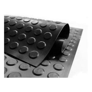 Piso Antideslizante Toperol 50X50Cm 5Mm Negro Dvp