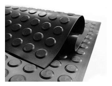 Piso Antideslizante Toperol 50X50Cm 5Mm Negro Dvp