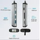 thumbnail image 3 of Concentrador USB C USB C 8 en 1 USB 3 x 3.0 Hdmi Rj45 Tf Sd Pd, 3 of 3