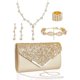 thumbnail image 1 of Set de Joyería Henoyso de 5 Piezas con Bolso Clutch, 1 of 3