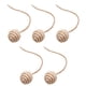 thumbnail image 2 of 5 Piezas De Juguetes Para Gatos, Pelota De Sisal, Autojuego Para Gatos Pequeños Y Medianos, Juguetes Para Gatos, 4,5 Cm, Blanco Y Marrón, 2 of 2